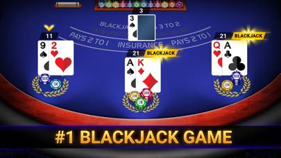 Blackjack 21: online casino Скриншот приложения #1