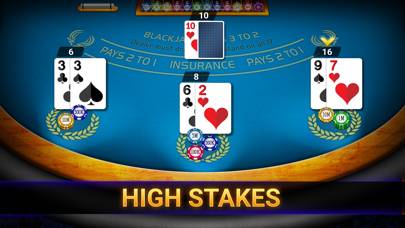 Blackjack 21: online casino Schermata dell'app #2