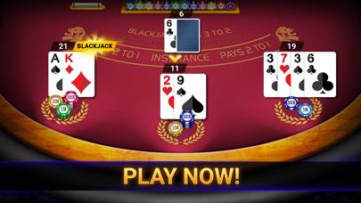 Blackjack 21: online casino Schermata dell'app #3