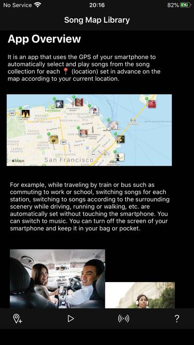 GPS Music App-Screenshot #1