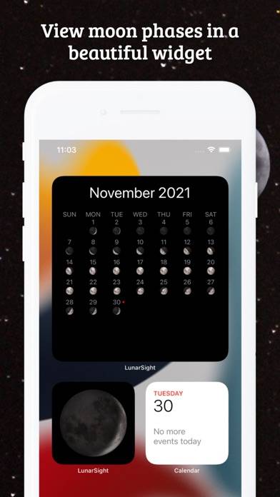 Moon Phase Calendar LunarSight App screenshot #3
