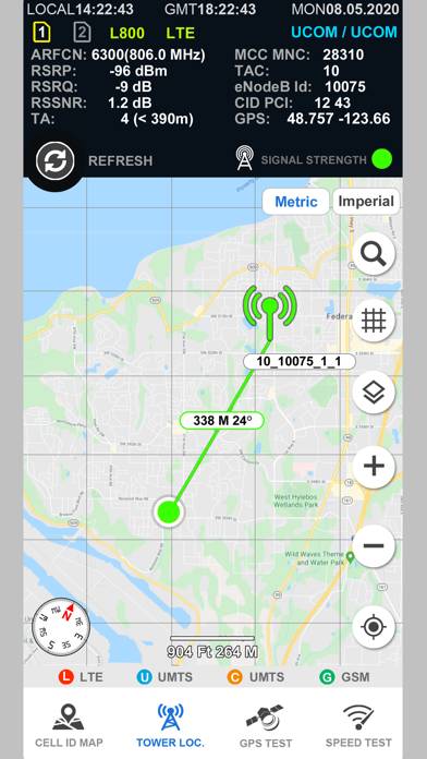 Cell Phone Towers World Map App skärmdump #2