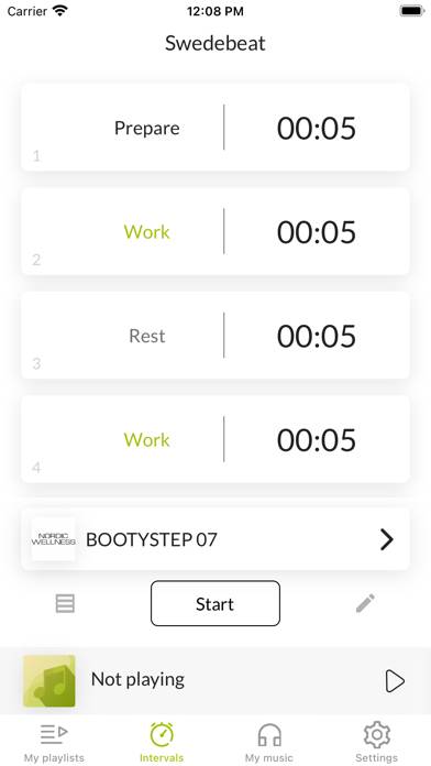 Swedebeat G2 App skärmdump
