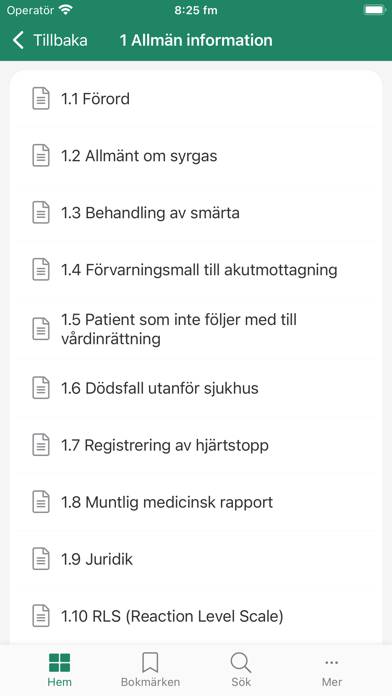 Ambulans Skåne App skärmdump