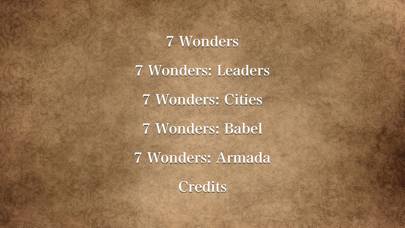 7 Wonders: Score Table Schermata dell'app #1