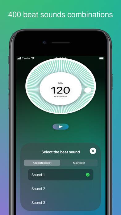 Metronome App-Screenshot