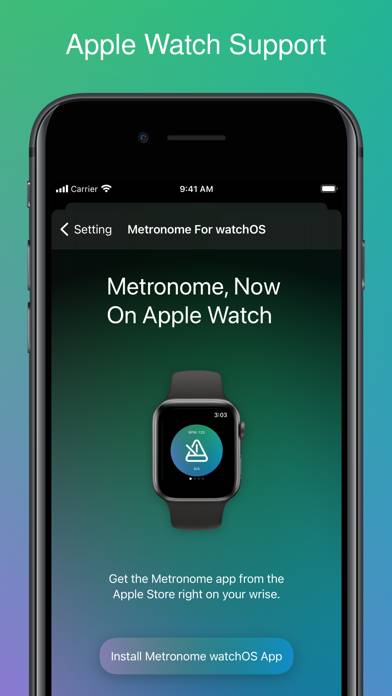 Metronome App-Screenshot