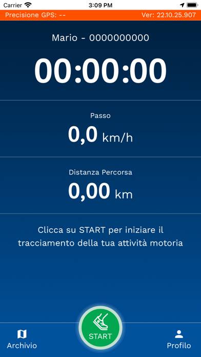 Staffetta Telethon Schermata dell'app