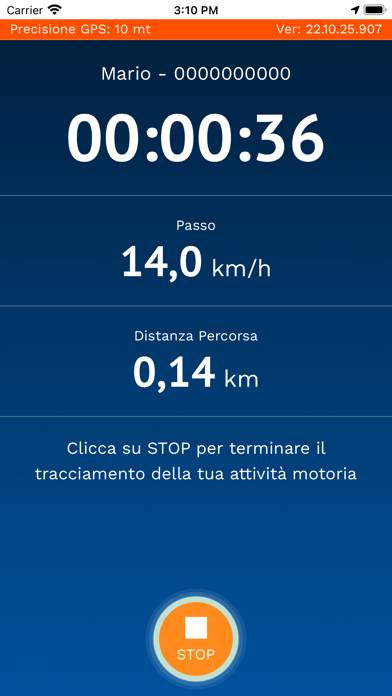 Staffetta Telethon Schermata dell'app