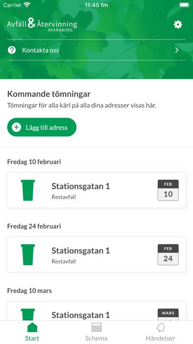 Mitt Avfall Skaraborg App screenshot #1