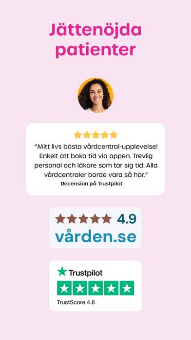Hälsa Hemma vårdcentral App skärmdump #6