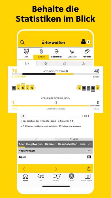 Interwetten Sportwetten DE App-Screenshot #5