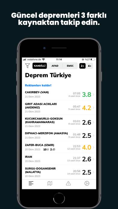Earthquake Turkey Uygulama ekran görüntüsü #2