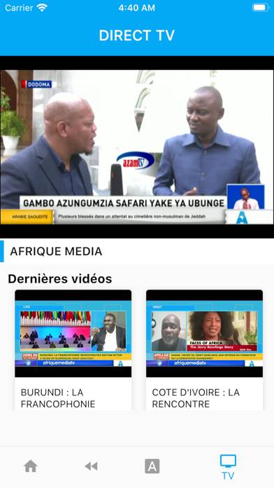 Afrique Media capture d'écran #1