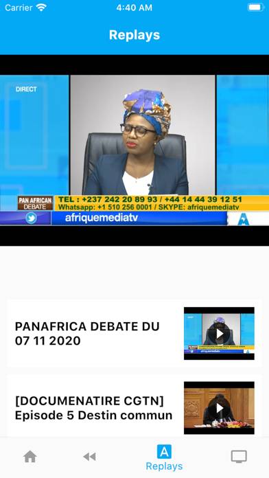 Afrique Media capture d'écran