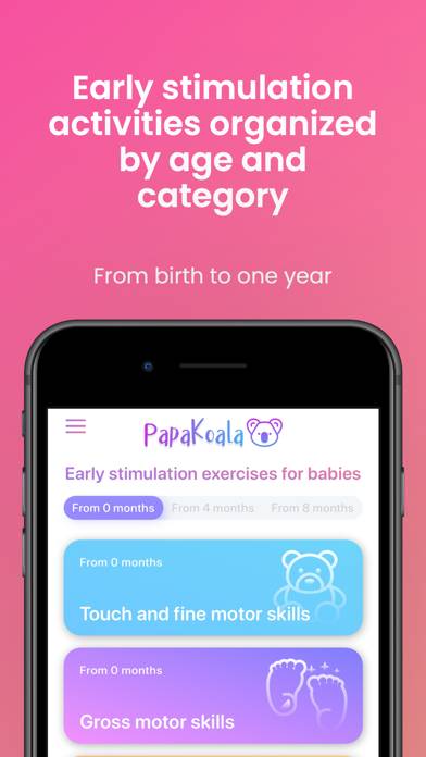PapaKoala: desarrollo del bebé captura de pantalla