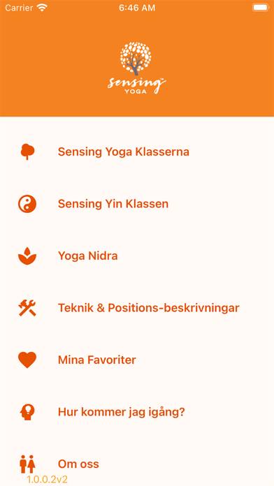 Sensing Yoga App skärmdump #1