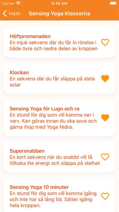 Sensing Yoga App skärmdump #2