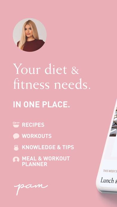 Pam Fitness & Food Capture d'écran de l'application #1
