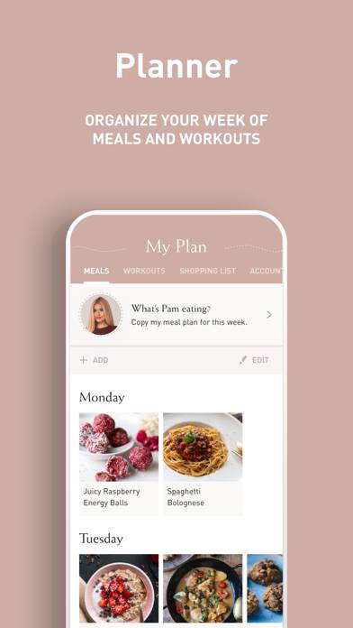 Pam Fitness & Food App-Screenshot #6