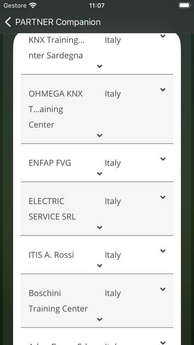 PARTNER Companion Schermata dell'app