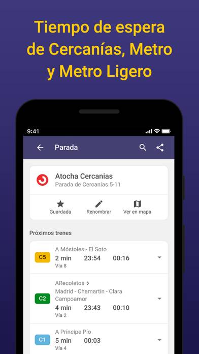 Madrid Bus Metro Cercanías Captura de pantalla de la aplicación #2