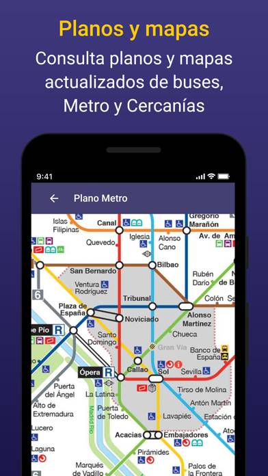 Madrid Bus Metro Cercanías Captura de pantalla de la aplicación