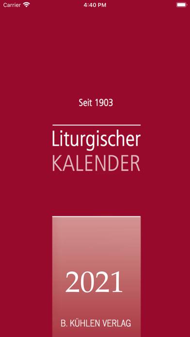 Liturgischer Kalender 2021 App screenshot #1