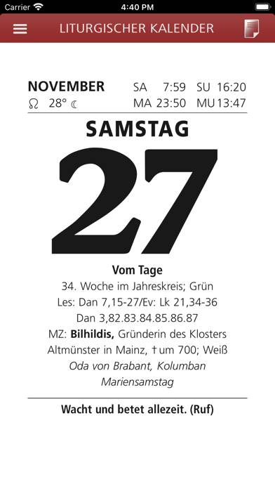 Liturgischer Kalender 2021 App screenshot #2