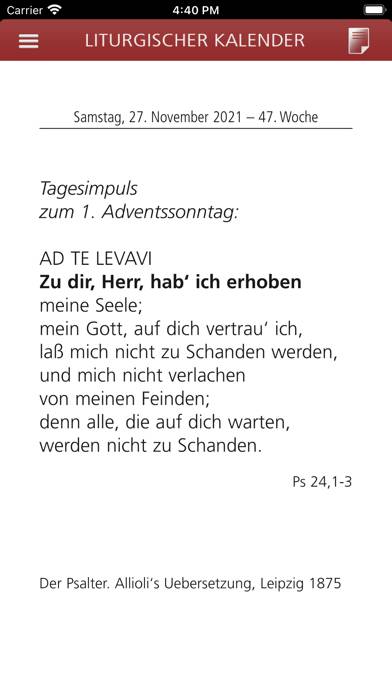 Liturgischer Kalender 2021 App screenshot #3