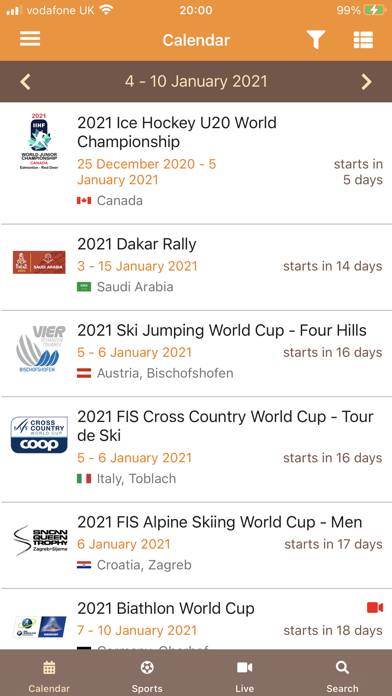 All Sport DB Live Captura de pantalla de la aplicación #2