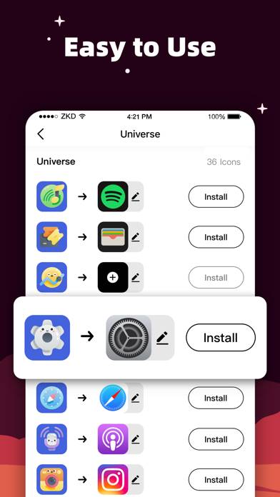 MyICON – Changeur d'icônes Capture d'écran de l'application