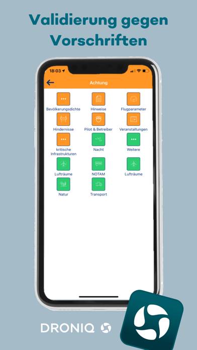 Droniq App App-Screenshot #2