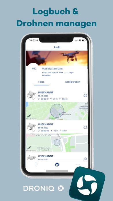 Droniq App App-Screenshot #3