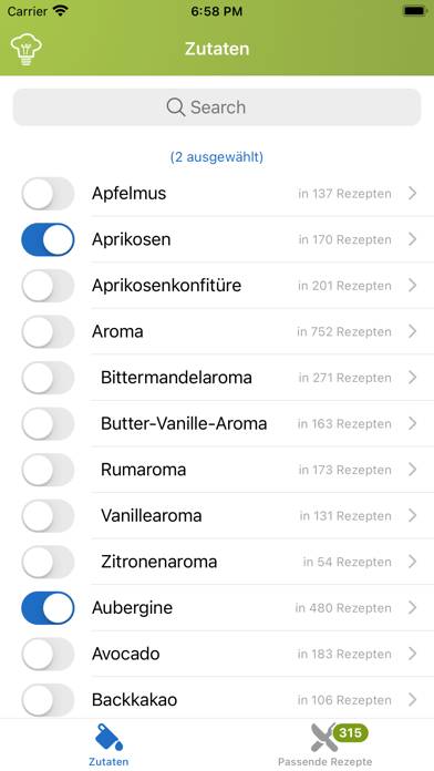 Rezept-Finder App-Screenshot #1