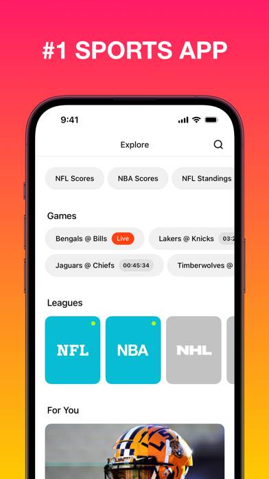 Superfan: Sports Scores plus News App screenshot #1