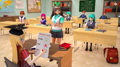 Anime School Girl Love Life 3D App screenshot #2