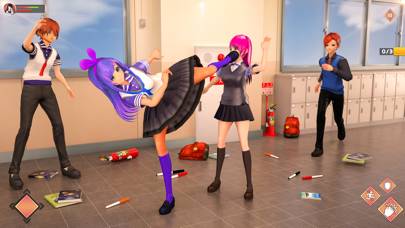 Anime School Girl Love Life 3D App screenshot #3