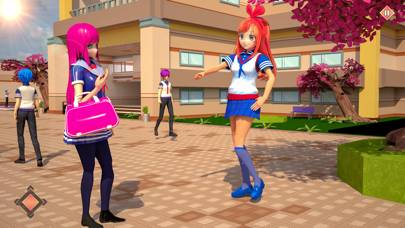 Anime School Girl Love Life 3D App screenshot #6