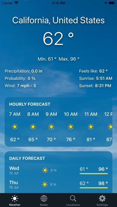 Weather ´ Schermata dell'app #1