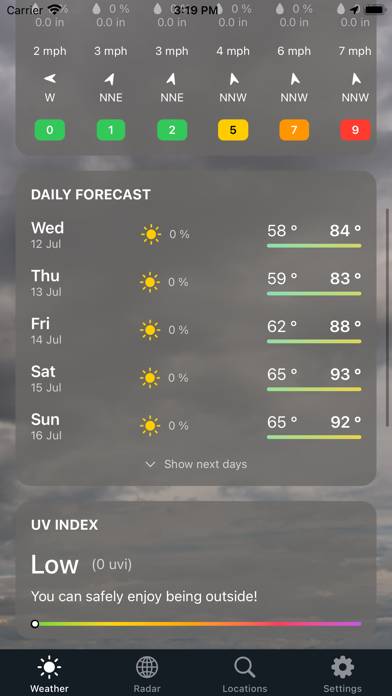 Weather ´ Captura de pantalla de la aplicación #5