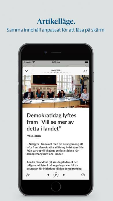 Melleruds Nyheter e-tidning App screenshot #4