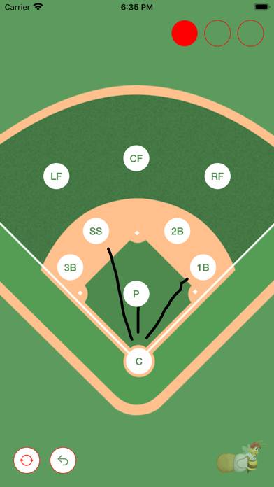 Baseball Bee’s Diamond Diagram App screenshot