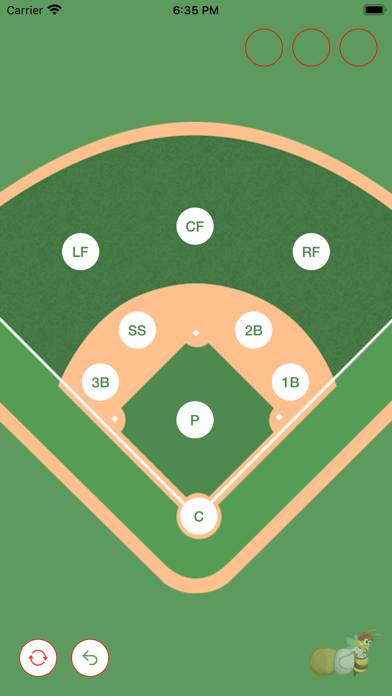 Baseball Bee’s Diamond Diagram App screenshot