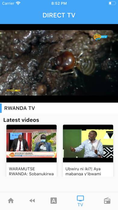 Rwanda TV App skärmdump
