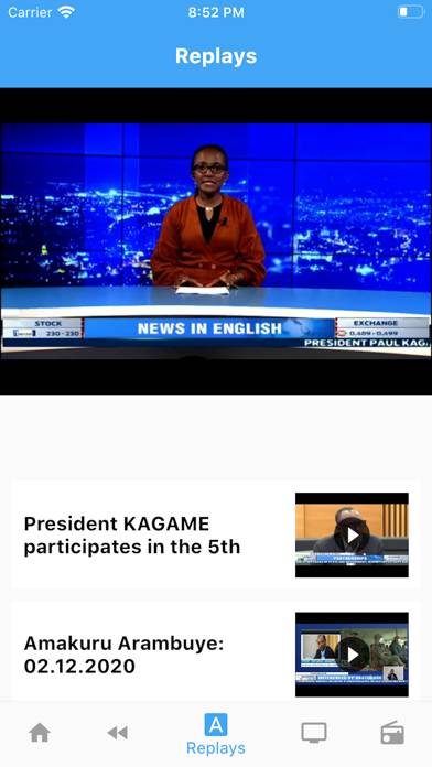 Rwanda TV App skärmdump