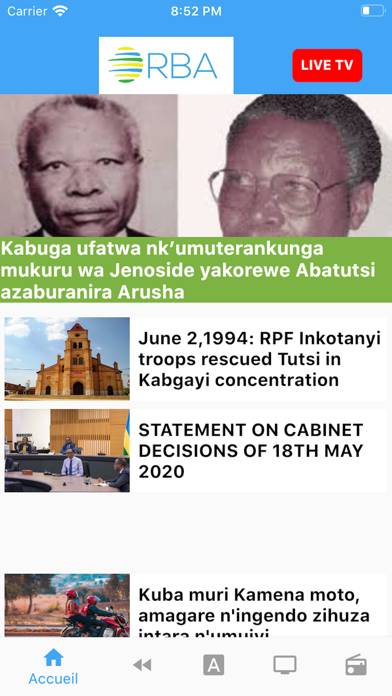 Rwanda TV App skärmdump