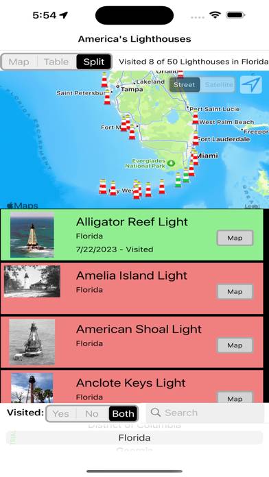 America's Lighthouses App screenshot