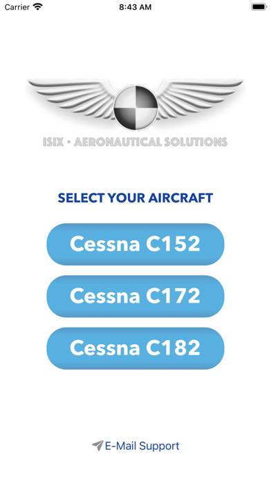 Cessna M&B Schermata dell'app