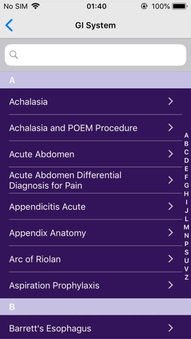 Coexisting Diseases & Surgery App screenshot